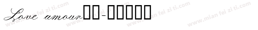 Love amour字体字体转换
